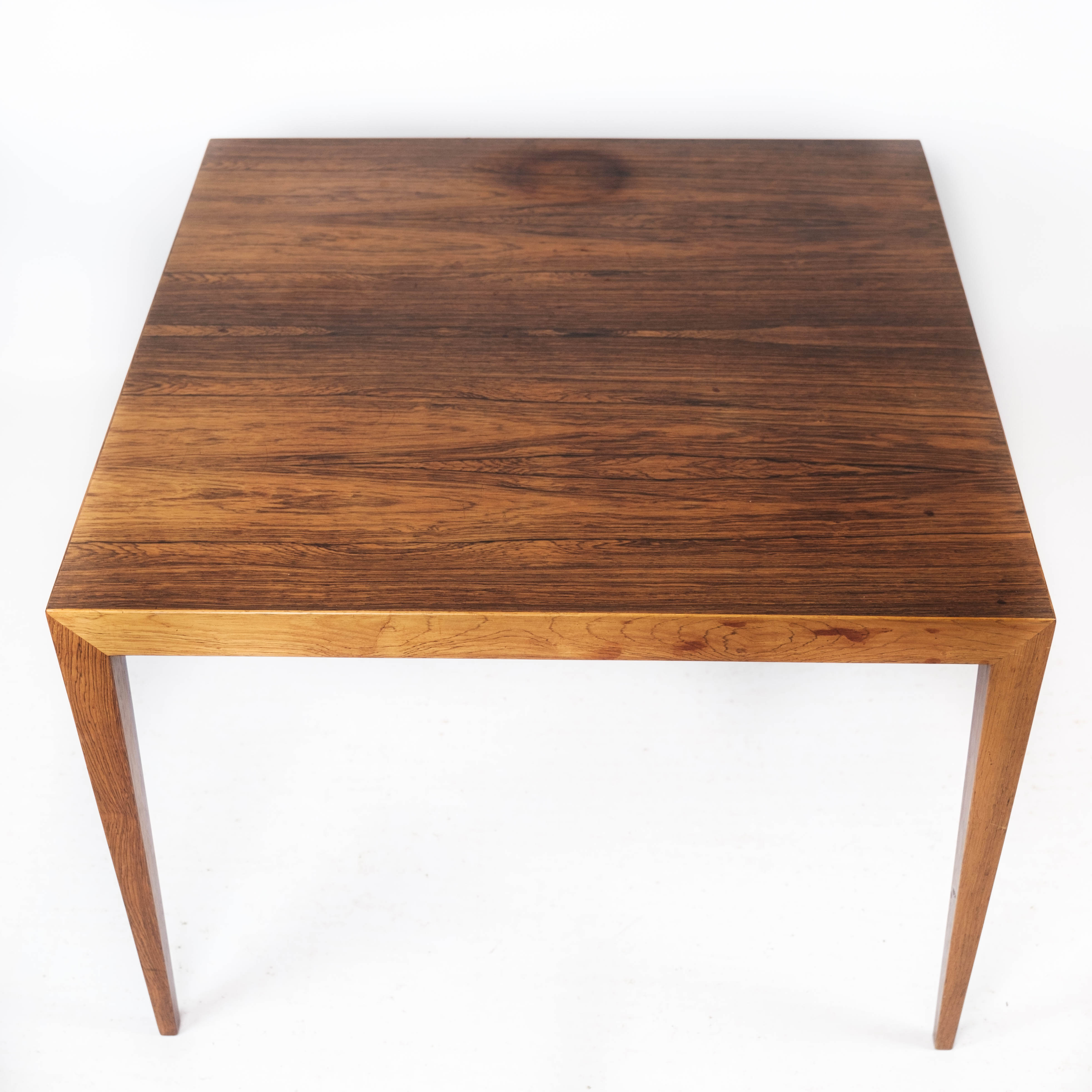 Coffee table in rosewood designed by Severin Hansen for Haslev Furniture, 1960s