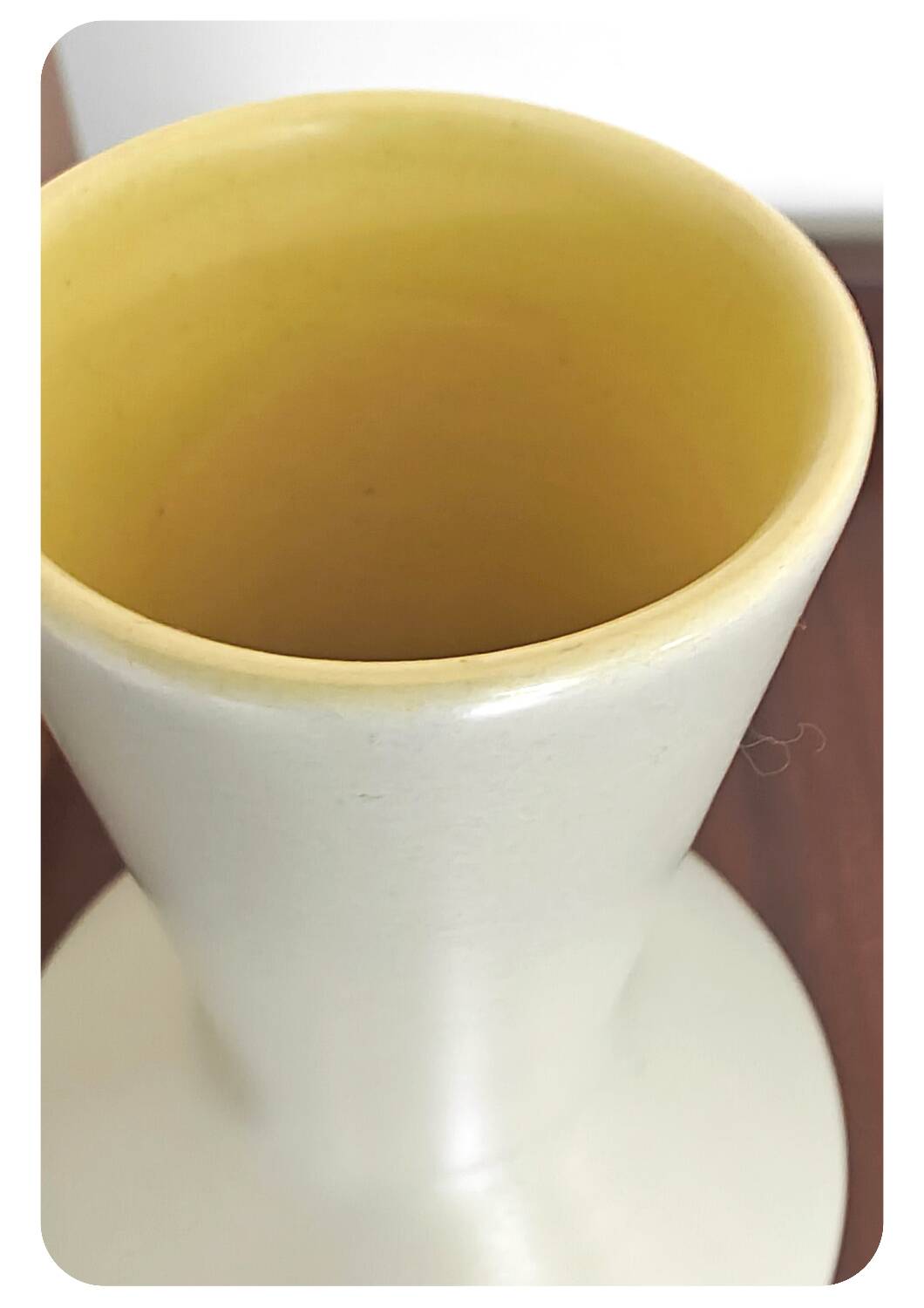 Vase vintage abstrait à motifs géométriques ouest-allemand 2038/25