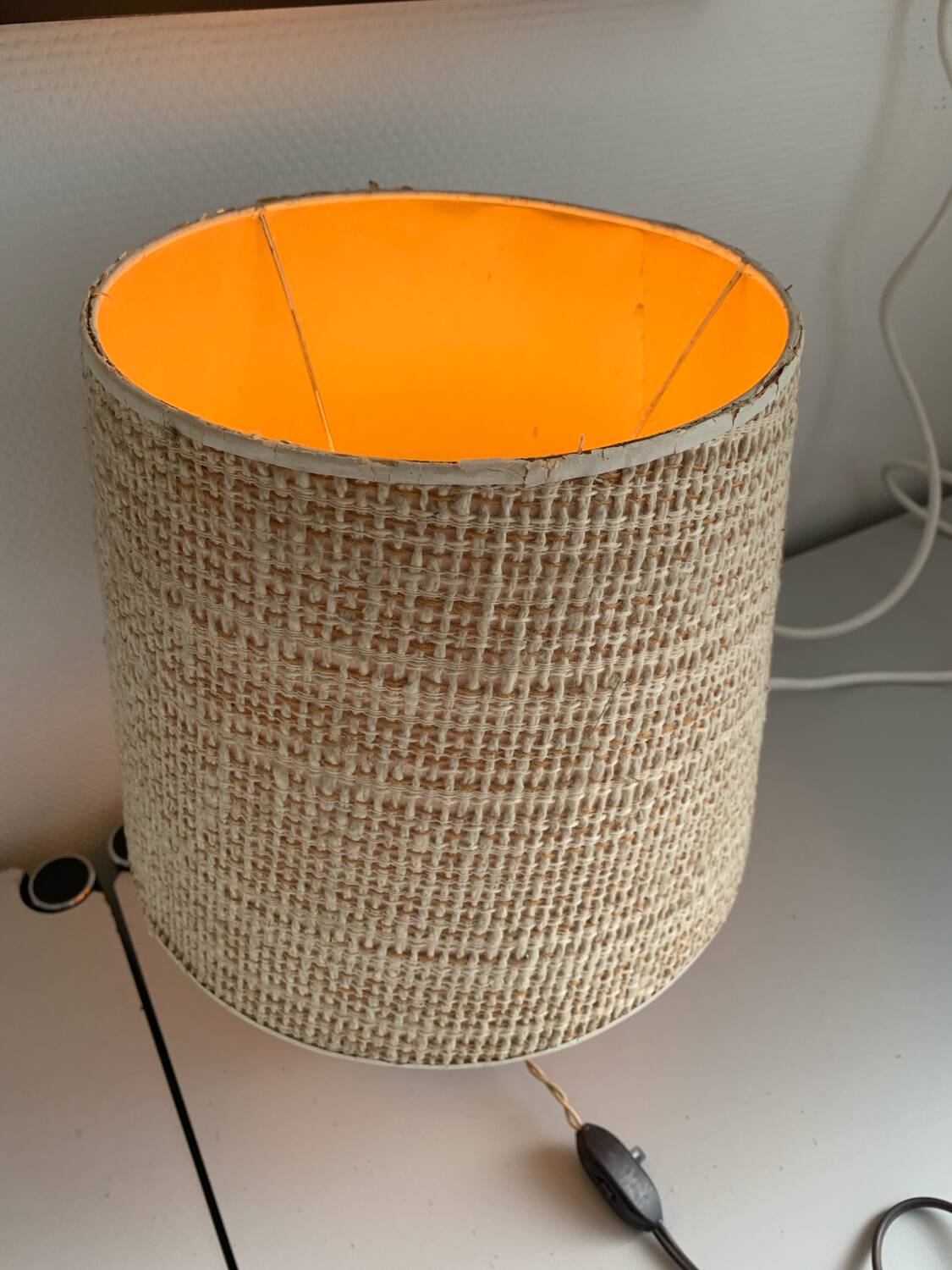 Art Deco glazed ceramic ball lamp, circa 1940