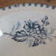 Round hollow dish Sarreguemines U&C Vega - 19th century floral decoration