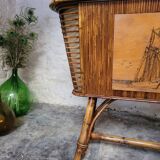 Bamboo and rattan bar 50s-60s