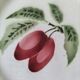 Set of 4 vintage summer fruit dessert plates.