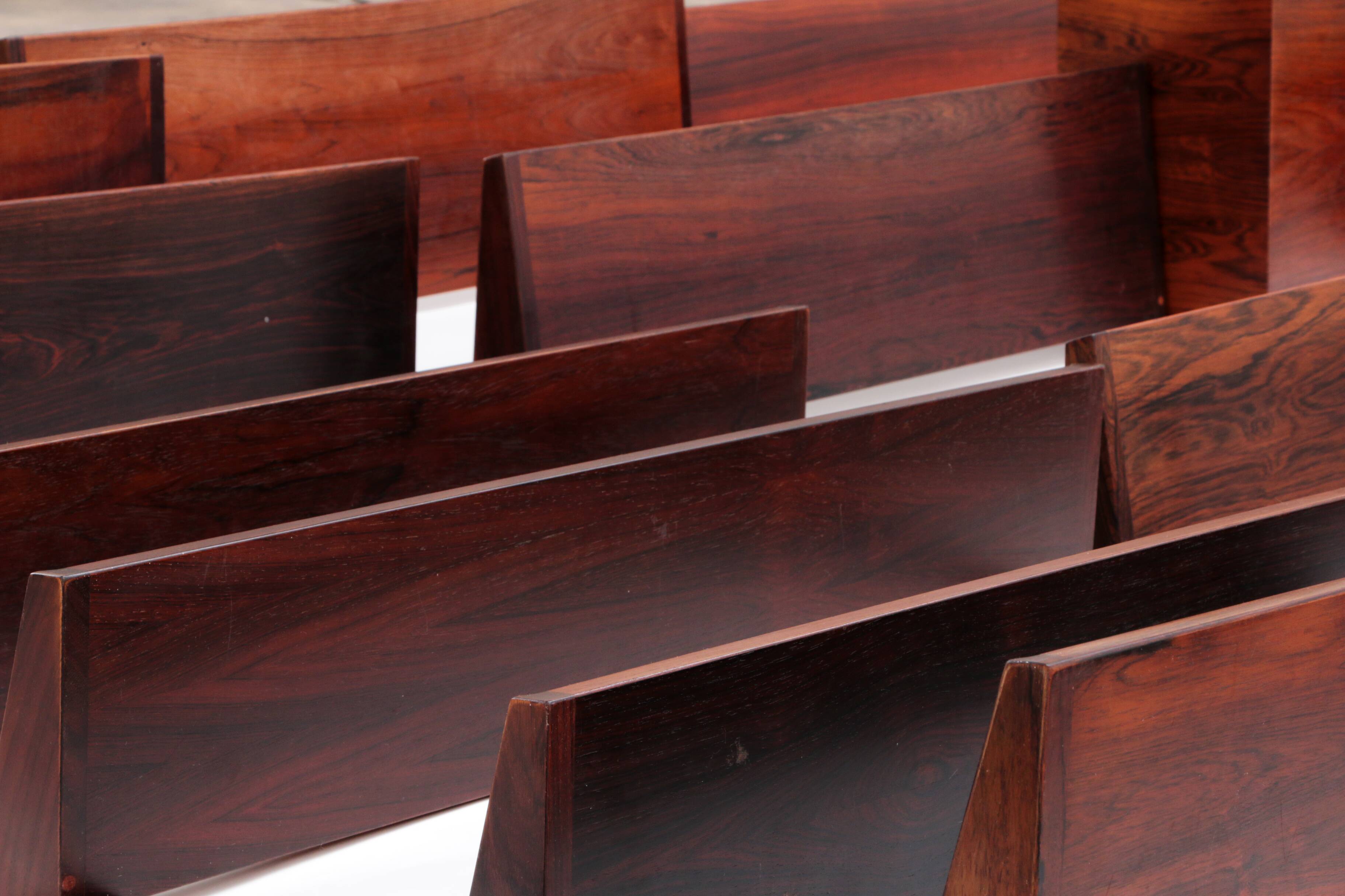 Modular Dark wooden Wall System from Kai Kristiansen - FM Møbler