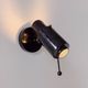 Vintage zodiac wall lights for lita by jacques biny, black lacquered metal, f