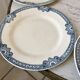 set of 8 dessert plates Terre de Fer Salins model Jumièges late nineteenth