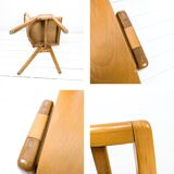 Set of 4 Danish Design Mid Century Wooden Stacking Chairs Streben Vintage Skandi Wooden Chair