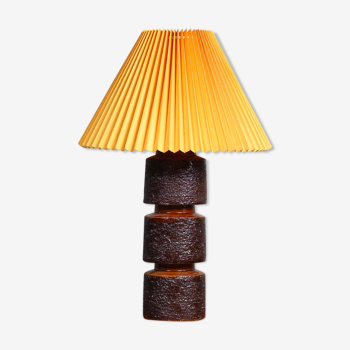 Lampe en céramique brutaliste années 1970