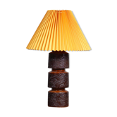 Lampe en céramique brutaliste années 1970