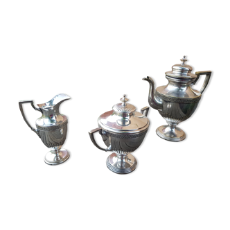 Silver metal coffee serving part