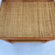Bedside shelf in vintage wicker rattan