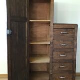 Armoire asymétrique ancienne style Art Déco