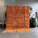 Limona - Tapis berbère Mrirt en laine orange