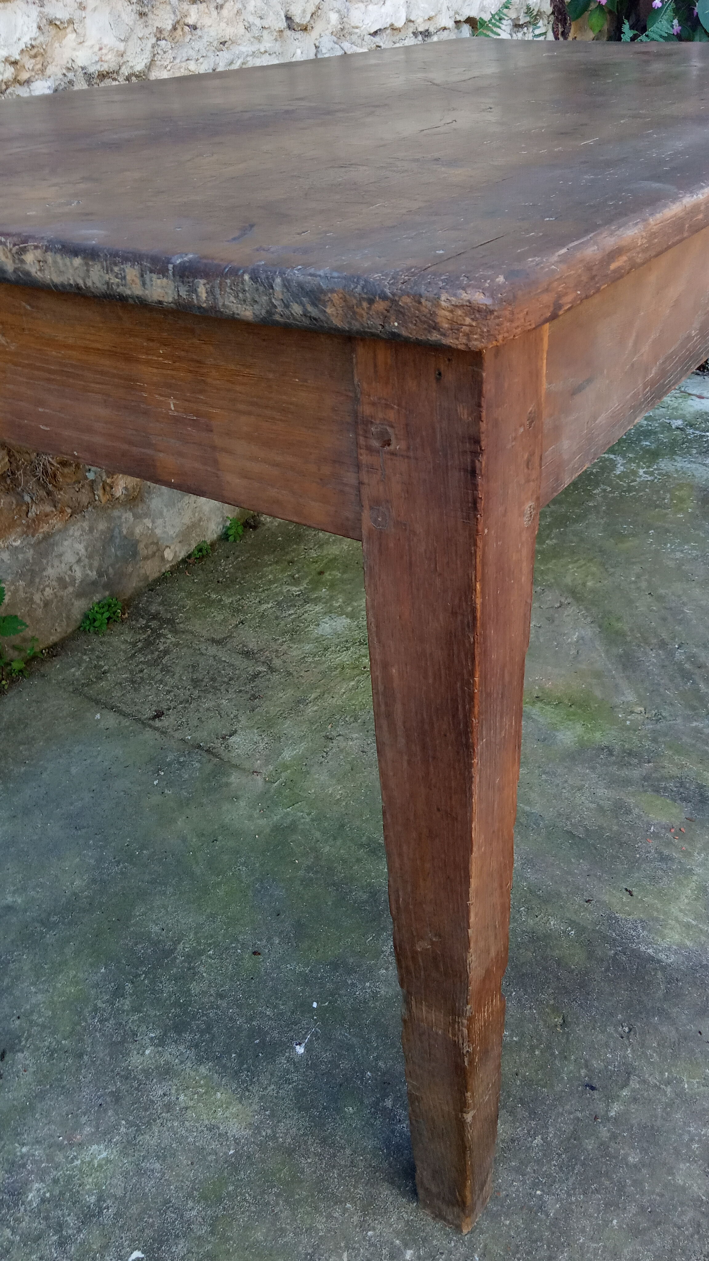 Farmhouse table 19th in oak