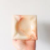 Pink marble ashtray