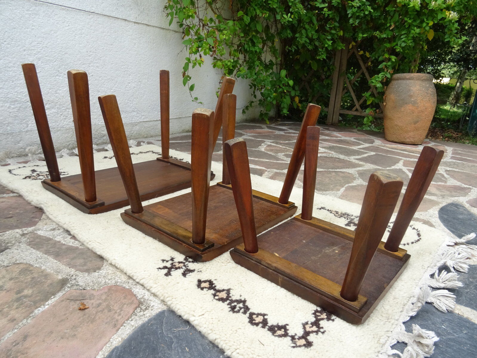 Brutalist nesting tables