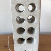 Stone sculpture lamp by Albert Tormos, circa 1970.