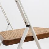 Cidue vintage folding chairs 1970s, set of 4