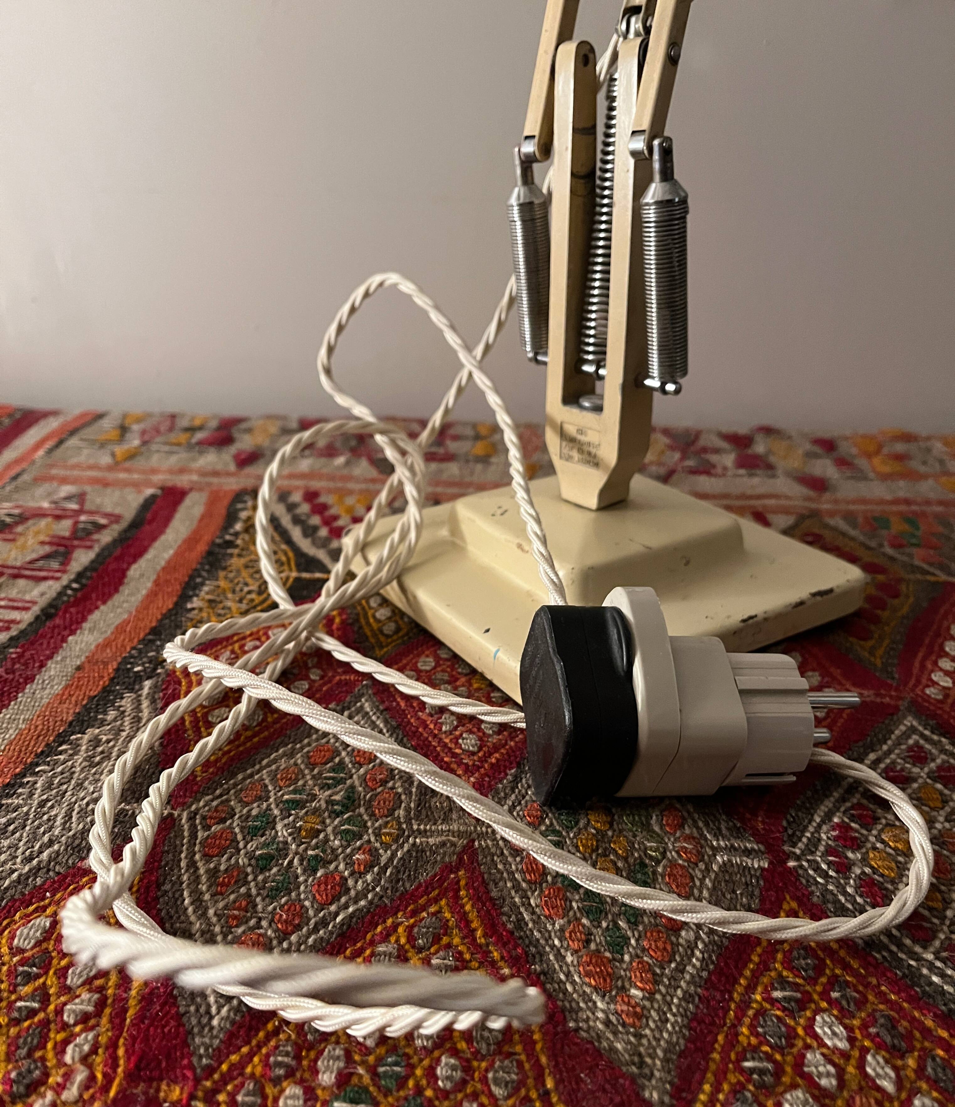 Lampe Anglepoise originale par Herbert & Sons vers 1930/40 couleur sable