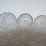 3 verres à shooter en verre bullé