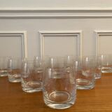 Bohemian crystal engraved glasses