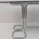 Giotto Stoppino Mid-Century Modern Italian Glass Smoked Top Dining Table,70