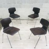 Set of 4 vintage chairs and Flottoto design