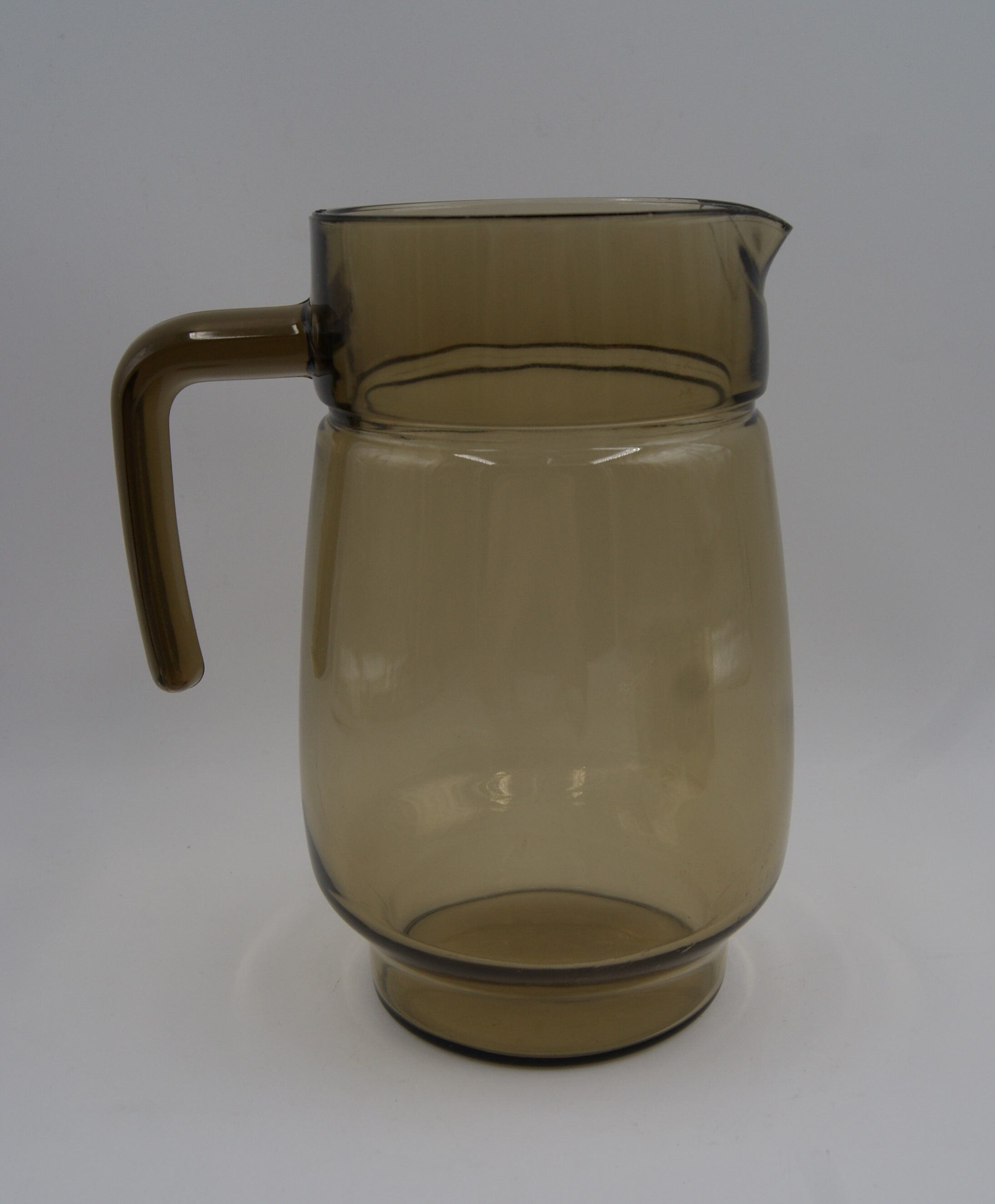 Vintage smoked glass service