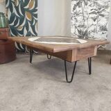 Coffee table, old games table, foldable