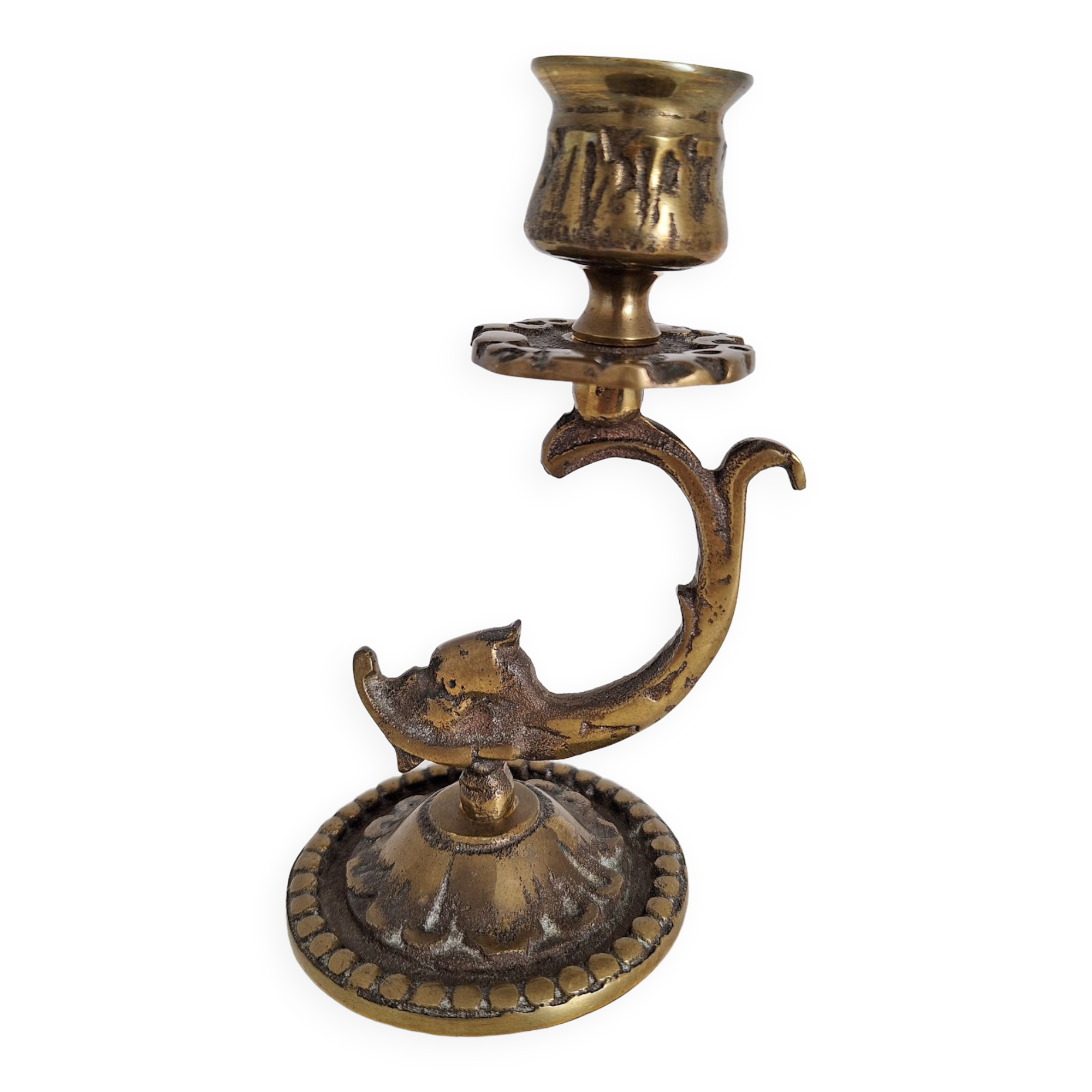 Vintage brass candle holder