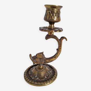 Vintage brass candle holder
