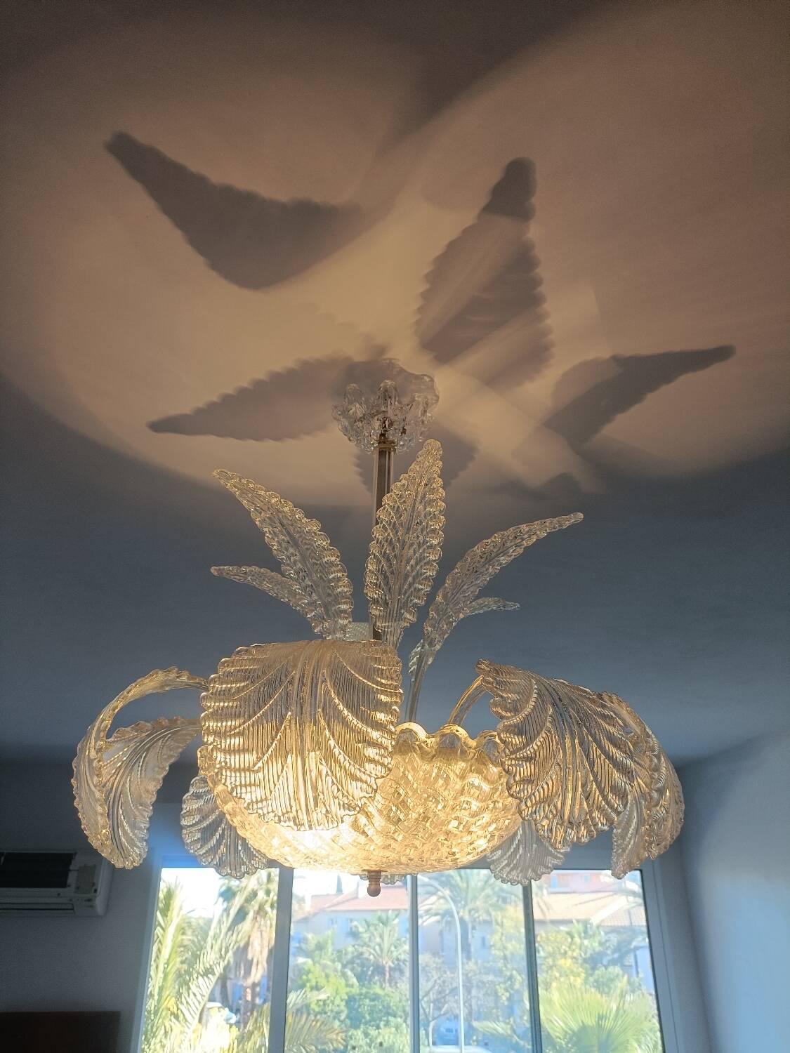 Murano glass pendant chandelier