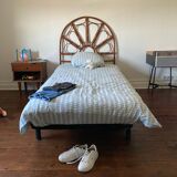 Rattan headboard 1 person