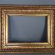 Nineteenth century frame gilded stucco wood 51.5x40 foliage 36.7x25.5 cm SB