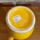 Antique Vase with Handles Yellow Ceramic Vintage Decoration #C605