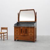 Commode ou buffet Art Nouveau en miroir par Geo Verbanck, Belgique