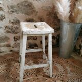 Weathered workshop stool