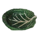 Large cabbage leaf plate Gerber – French barbotine – decorative piece