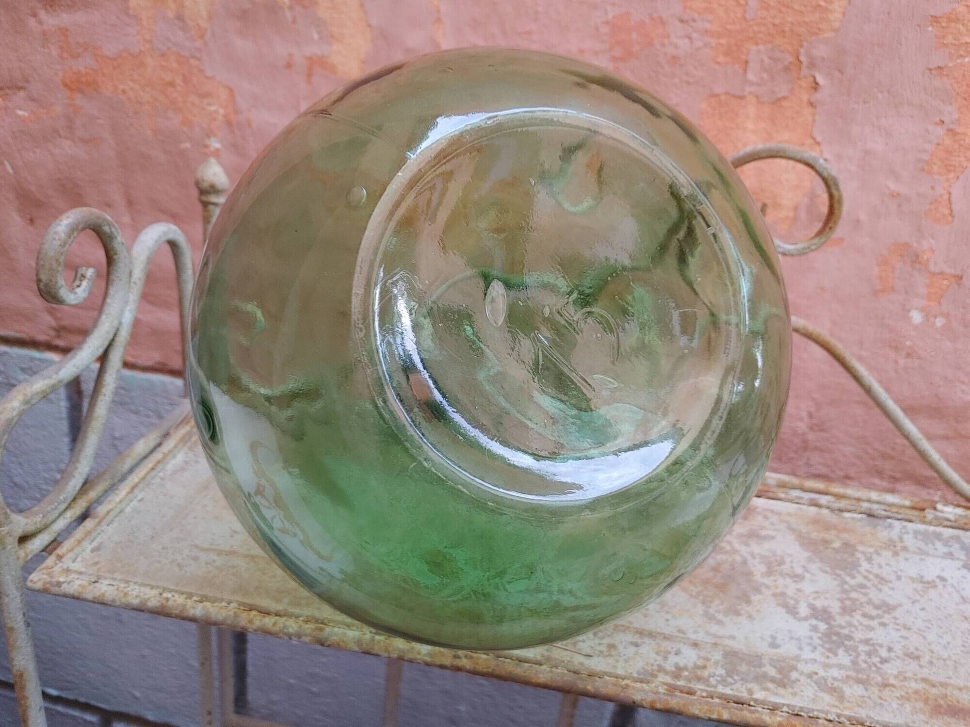 Lady Jeanne old bubbled glass - 15 liters - height 42 cm ( d)