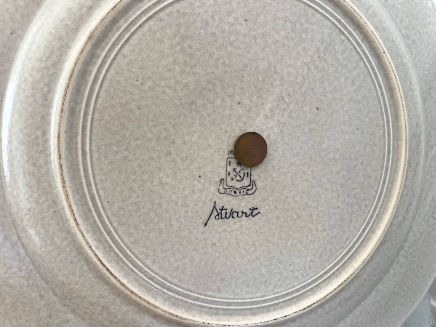 Pornic earthenware display stand.