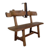 Brutalist bench bull's head file