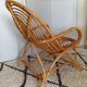 60s rattan armchair