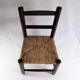 Children's chair in wood and straw