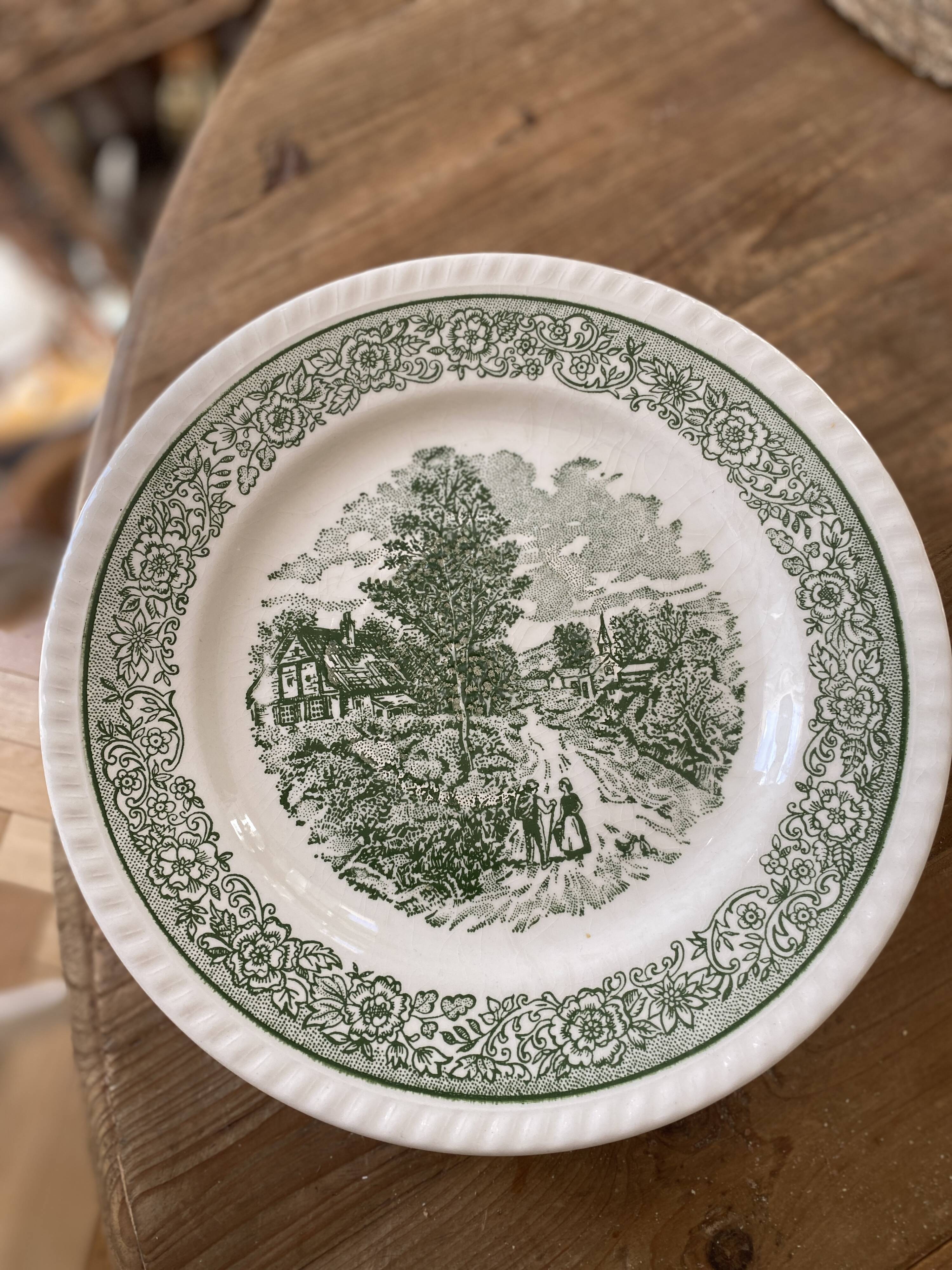 Set of 6 vintage plates