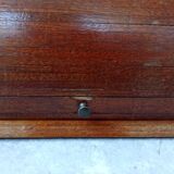 Old mail organizer with curtain