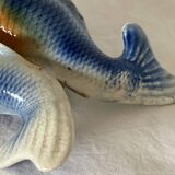 2 fish slip vases
