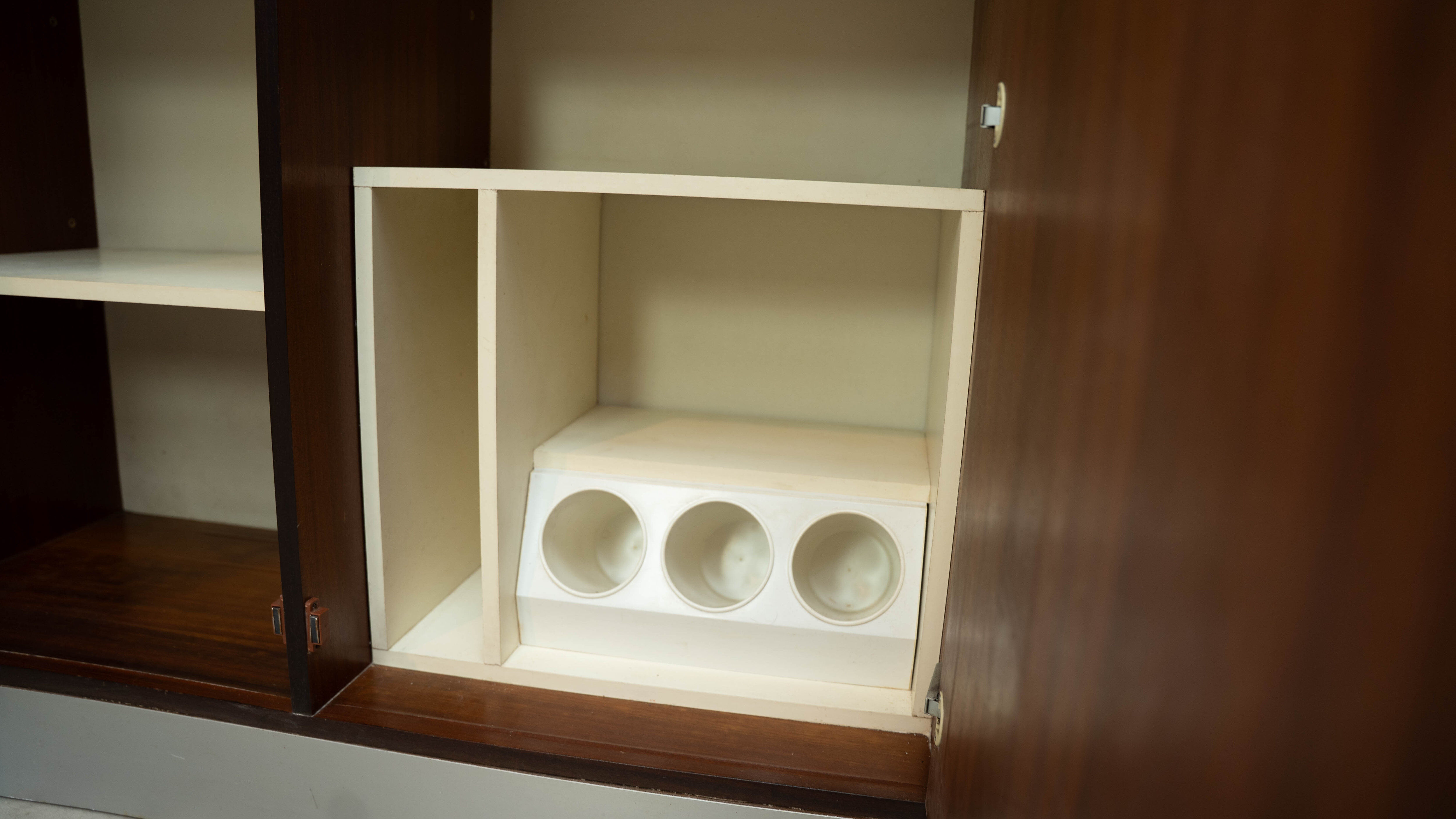 1970's brutalist bar cabinet