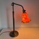 Vintage 1900 Clichy glass paste lamp, brass workshop desk - 60 cm