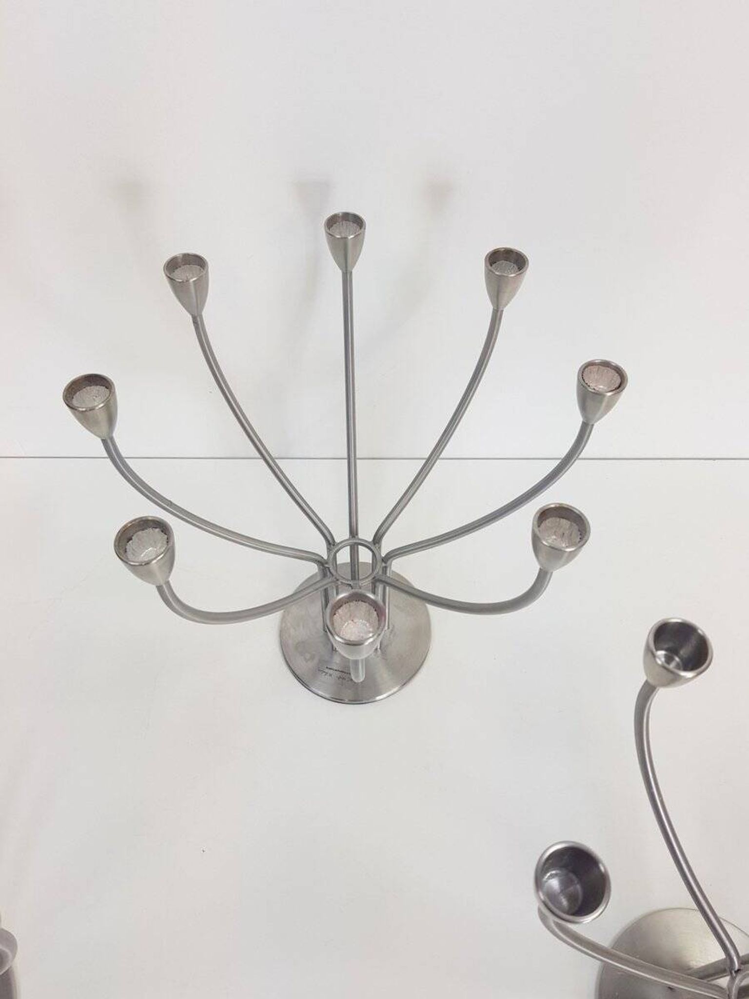 Modern Scandinavian Candleholders in Steel by M. Hagberg for Ikea, 1970s, Set of 4
