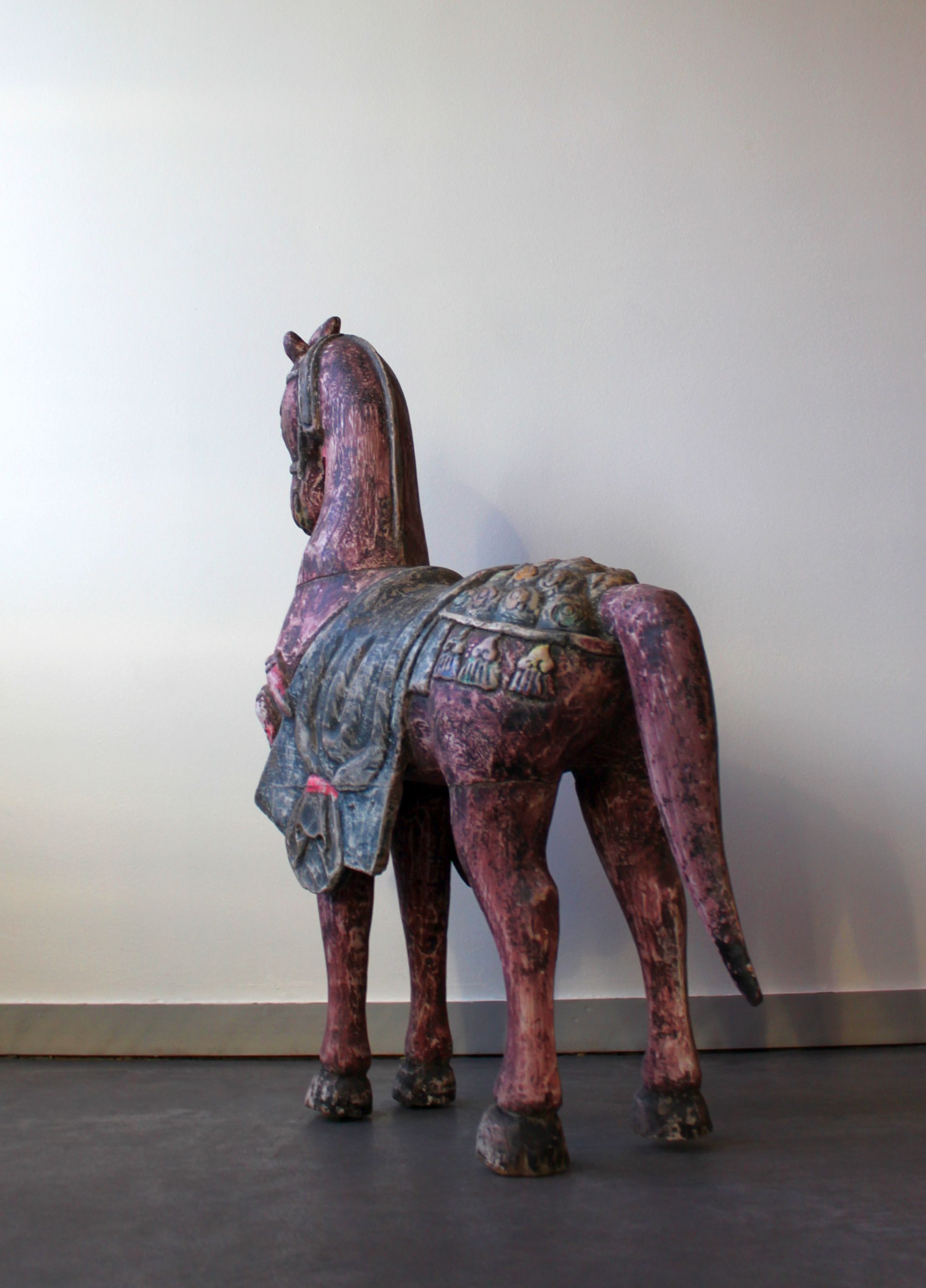 Polychrome wooden horse