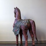 Polychrome wooden horse